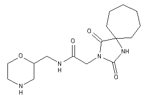 2-(2,4-diketo-1,3-diazaspiro[4.6]undecan-3-yl)-N-(morpholin-2-ylmethyl)acetamide