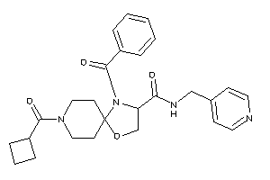 4-benzoyl-8-(cyclobutanecarbonyl)-N-(4-pyridylmethyl)-1-oxa-4,8-diazaspiro[4.5]decane-3-carboxamide