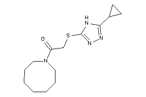 1-(azocan-1-yl)-2-[(5-cyclopropyl-4H-1,2,4-triazol-3-yl)thio]ethanone