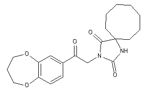 Image of 3-[2-(3,4-dihydro-2H-1,5-benzodioxepin-7-yl)-2-keto-ethyl]-1,3-diazaspiro[4.7]dodecane-2,4-quinone