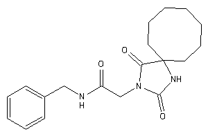 N-benzyl-2-(2,4-diketo-1,3-diazaspiro[4.7]dodecan-3-yl)acetamide