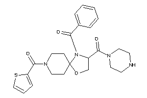 [4-benzoyl-8-(2-thenoyl)-1-oxa-4,8-diazaspiro[4.5]decan-3-yl]-piperazino-methanone