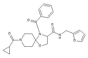 4-benzoyl-8-(cyclopropanecarbonyl)-N-(2-furfuryl)-1-oxa-4,8-diazaspiro[4.5]decane-3-carboxamide