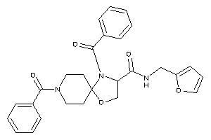 4,8-dibenzoyl-N-(2-furfuryl)-1-oxa-4,8-diazaspiro[4.5]decane-3-carboxamide