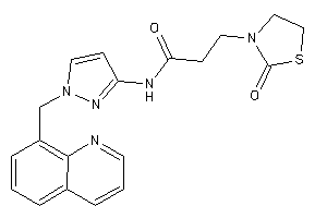 3-(2-ketothiazolidin-3-yl)-N-[1-(8-quinolylmethyl)pyrazol-3-yl]propionamide