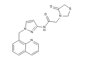 2-(4-ketothiazolidin-3-yl)-N-[1-(8-quinolylmethyl)pyrazol-3-yl]acetamide