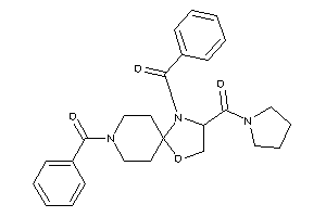 Image of (4,8-dibenzoyl-1-oxa-4,8-diazaspiro[4.5]decan-3-yl)-pyrrolidino-methanone