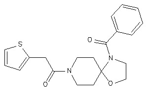 1-(1-benzoyl-4-oxa-1,8-diazaspiro[4.5]decan-8-yl)-2-(2-thienyl)ethanone