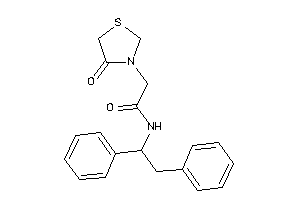 N-(1,2-diphenylethyl)-2-(4-ketothiazolidin-3-yl)acetamide