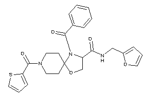 4-benzoyl-N-(2-furfuryl)-8-(2-thenoyl)-1-oxa-4,8-diazaspiro[4.5]decane-3-carboxamide