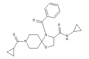 4-benzoyl-8-(cyclopropanecarbonyl)-N-cyclopropyl-1-oxa-4,8-diazaspiro[4.5]decane-3-carboxamide