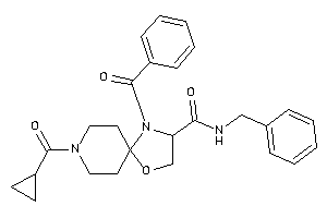 4-benzoyl-N-benzyl-8-(cyclopropanecarbonyl)-1-oxa-4,8-diazaspiro[4.5]decane-3-carboxamide