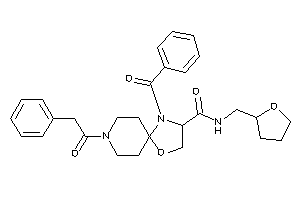 1-benzoyl-8-(2-phenylacetyl)-N-(tetrahydrofurfuryl)-4-oxa-1,8-diazaspiro[4.5]decane-2-carboxamide