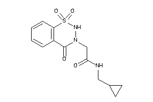 N-(cyclopropylmethyl)-2-(1,1,4-triketo-2H-benzo[e]thiadiazin-3-yl)acetamide