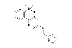 N-(3-thenyl)-2-(1,1,4-triketo-2H-benzo[e]thiadiazin-3-yl)acetamide