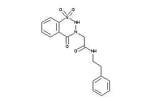 N-phenethyl-2-(1,1,4-triketo-2H-benzo[e]thiadiazin-3-yl)acetamide