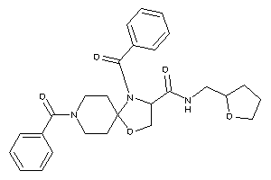 4,8-dibenzoyl-N-(tetrahydrofurfuryl)-1-oxa-4,8-diazaspiro[4.5]decane-3-carboxamide