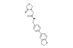 N-(4-coumaran-5-ylbenzyl)-2-(4-ketothiazolidin-3-yl)acetamide