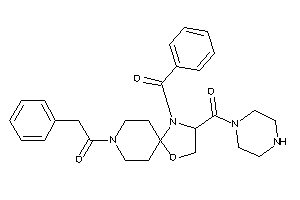 1-[1-benzoyl-2-(piperazine-1-carbonyl)-4-oxa-1,8-diazaspiro[4.5]decan-8-yl]-2-phenyl-ethanone