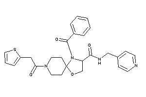 1-benzoyl-N-(4-pyridylmethyl)-8-[2-(2-thienyl)acetyl]-4-oxa-1,8-diazaspiro[4.5]decane-2-carboxamide