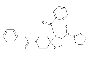 1-[1-benzoyl-2-(pyrrolidine-1-carbonyl)-4-oxa-1,8-diazaspiro[4.5]decan-8-yl]-2-phenyl-ethanone