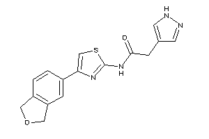 N-(4-phthalan-5-ylthiazol-2-yl)-2-(1H-pyrazol-4-yl)acetamide