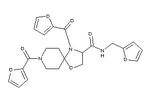 N-(2-furfuryl)-4,8-bis(2-furoyl)-1-oxa-4,8-diazaspiro[4.5]decane-3-carboxamide