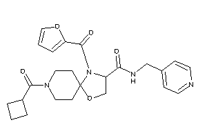 8-(cyclobutanecarbonyl)-4-(2-furoyl)-N-(4-pyridylmethyl)-1-oxa-4,8-diazaspiro[4.5]decane-3-carboxamide