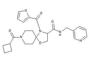 8-(cyclobutanecarbonyl)-4-(2-furoyl)-N-(3-pyridylmethyl)-1-oxa-4,8-diazaspiro[4.5]decane-3-carboxamide