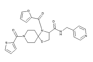 4-(2-furoyl)-N-(4-pyridylmethyl)-8-(2-thenoyl)-1-oxa-4,8-diazaspiro[4.5]decane-3-carboxamide