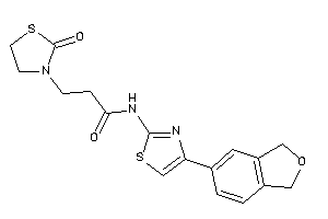 3-(2-ketothiazolidin-3-yl)-N-(4-phthalan-5-ylthiazol-2-yl)propionamide