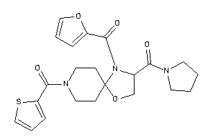 [4-(2-furoyl)-8-(2-thenoyl)-1-oxa-4,8-diazaspiro[4.5]decan-3-yl]-pyrrolidino-methanone