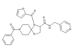 8-benzoyl-4-(2-furoyl)-N-(4-pyridylmethyl)-1-oxa-4,8-diazaspiro[4.5]decane-3-carboxamide