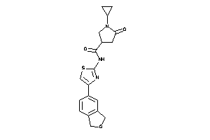 1-cyclopropyl-5-keto-N-(4-phthalan-5-ylthiazol-2-yl)pyrrolidine-3-carboxamide