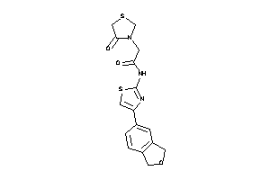 2-(4-ketothiazolidin-3-yl)-N-(4-phthalan-5-ylthiazol-2-yl)acetamide