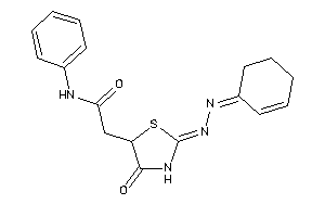 Image of 2-[2-(cyclohex-2-en-1-ylidenehydrazono)-4-keto-thiazolidin-5-yl]-N-phenyl-acetamide