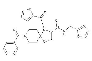 8-benzoyl-N-(2-furfuryl)-4-(2-furoyl)-1-oxa-4,8-diazaspiro[4.5]decane-3-carboxamide