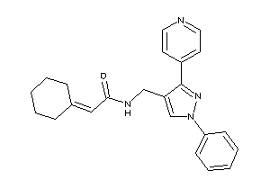 2-cyclohexylidene-N-[[1-phenyl-3-(4-pyridyl)pyrazol-4-yl]methyl]acetamide