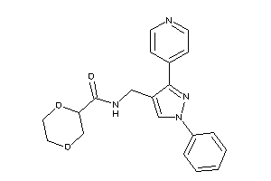 N-[[1-phenyl-3-(4-pyridyl)pyrazol-4-yl]methyl]-1,4-dioxane-2-carboxamide