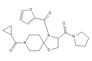 Cyclopropyl-[1-(2-furoyl)-2-(pyrrolidine-1-carbonyl)-4-oxa-1,8-diazaspiro[4.5]decan-8-yl]methanone