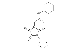 N-cyclohexyl-2-(3-cyclopentyl-2,4,5-triketo-imidazolidin-1-yl)acetamide