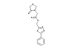 2-(4-ketothiazolidin-3-yl)acetic Acid (5-phenyl-1,3,4-oxadiazol-2-yl)methyl Ester