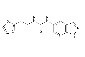 1-[2-(2-furyl)ethyl]-3-(1H-pyrazolo[3,4-b]pyridin-5-yl)urea