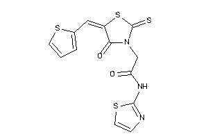 2-[4-keto-5-(2-thenylidene)-2-thioxo-thiazolidin-3-yl]-N-thiazol-2-yl-acetamide