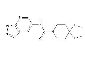 N-(1H-pyrazolo[3,4-b]pyridin-5-yl)-1,4-dioxa-8-azaspiro[4.5]decane-8-carboxamide