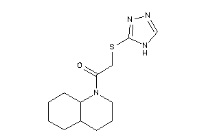 1-(3,4,4a,5,6,7,8,8a-octahydro-2H-quinolin-1-yl)-2-(4H-1,2,4-triazol-3-ylthio)ethanone