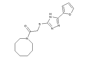 1-(azocan-1-yl)-2-[[5-(2-furyl)-4H-1,2,4-triazol-3-yl]thio]ethanone