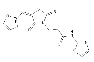 3-[5-(2-furfurylidene)-4-keto-2-thioxo-thiazolidin-3-yl]-N-thiazol-2-yl-propionamide