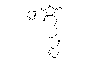 4-[5-(2-furfurylidene)-4-keto-2-thioxo-thiazolidin-3-yl]-N-phenyl-butyramide