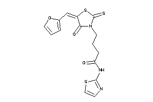 4-[5-(2-furfurylidene)-4-keto-2-thioxo-thiazolidin-3-yl]-N-thiazol-2-yl-butyramide